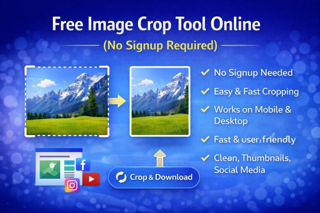 Free Image Crop Tool Online (No Signup Required)